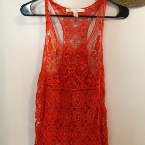 Lace tank top